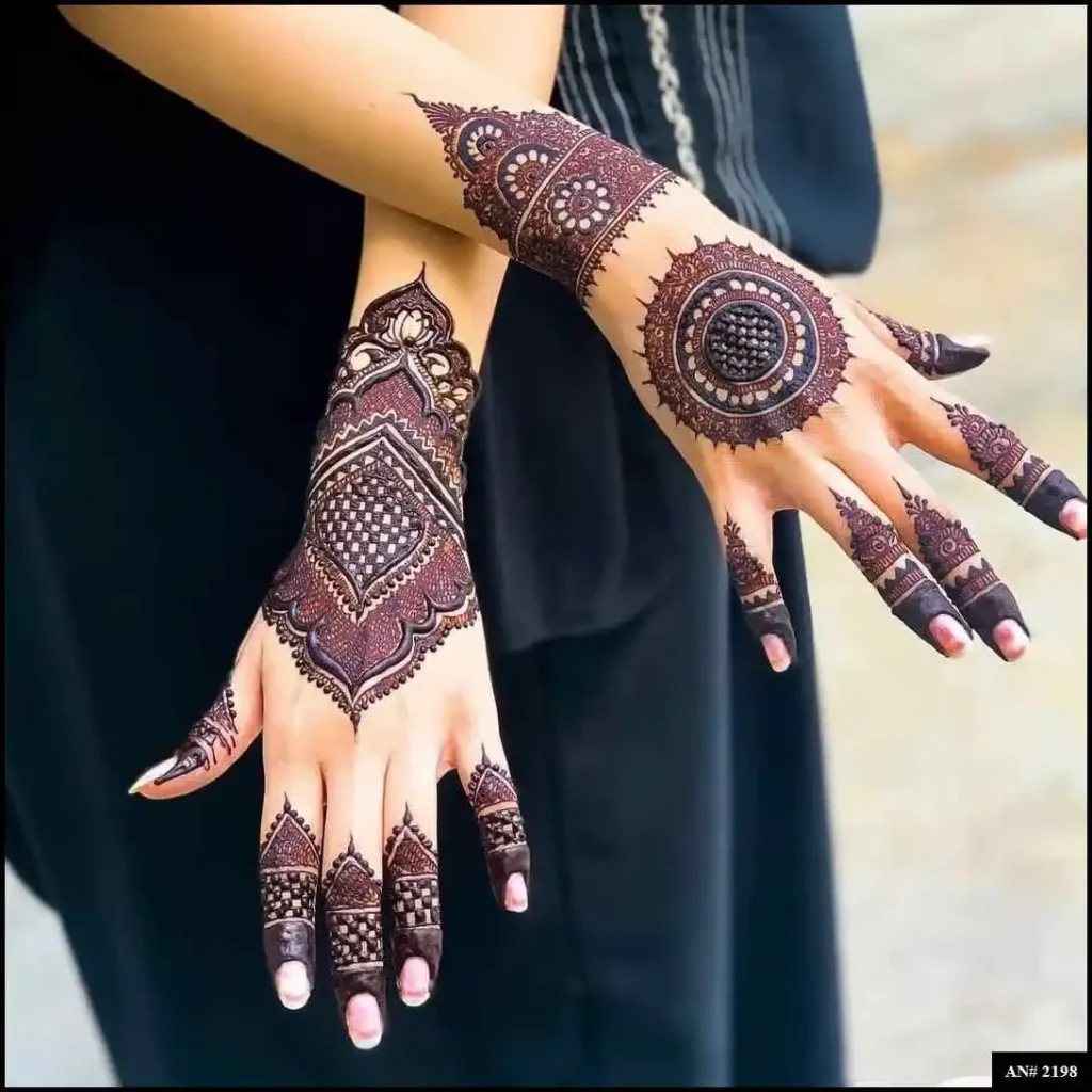 Flower Mehndi Design For Front Hand