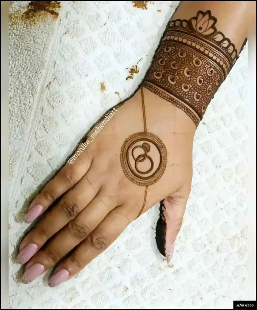 Flower Mehndi Design For Front Hand