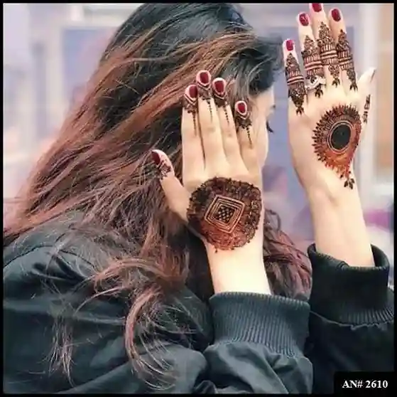 Flower Mehndi Design For Front Hand