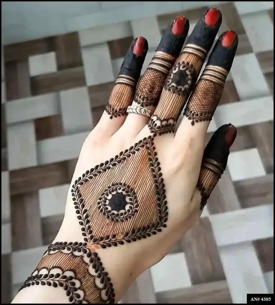 Flower Mehndi Design For Front Hand