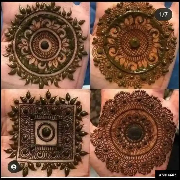 Flower Mehndi Design For Front Hand