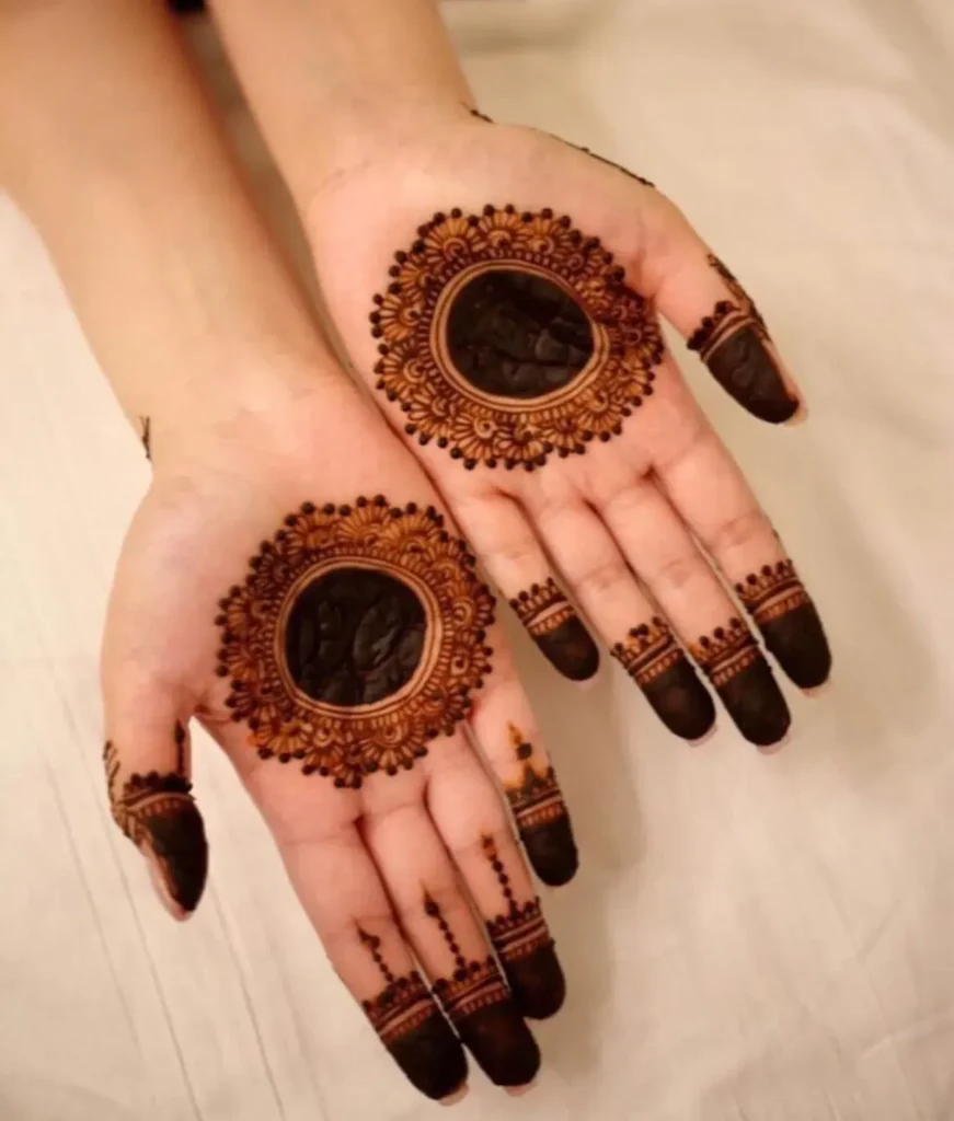 Flower Mehndi Design For Front Hand