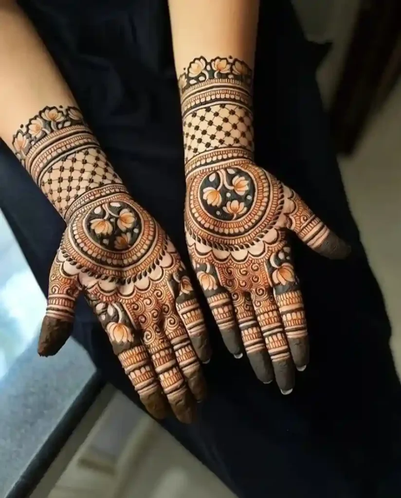 Flower Mehndi Design For Front Hand