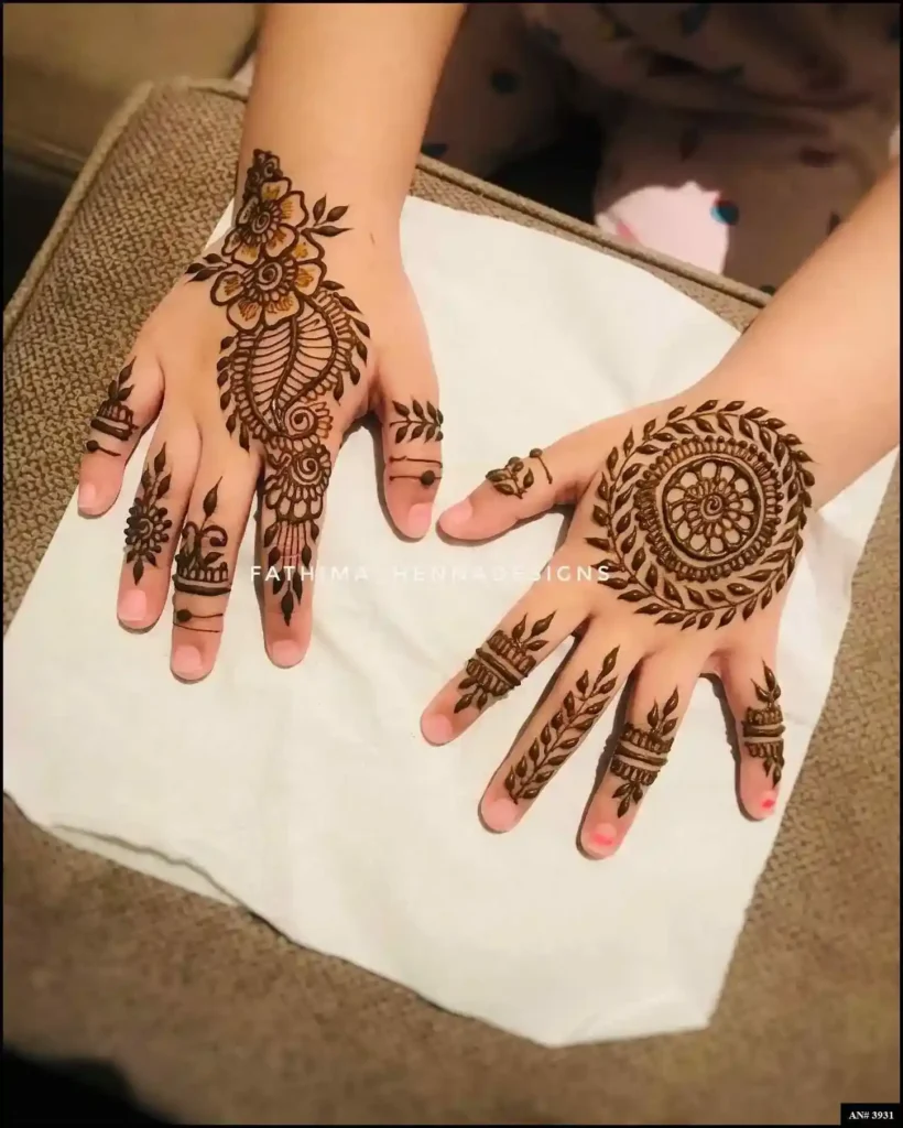 Simple Mehndi Designs For Girls